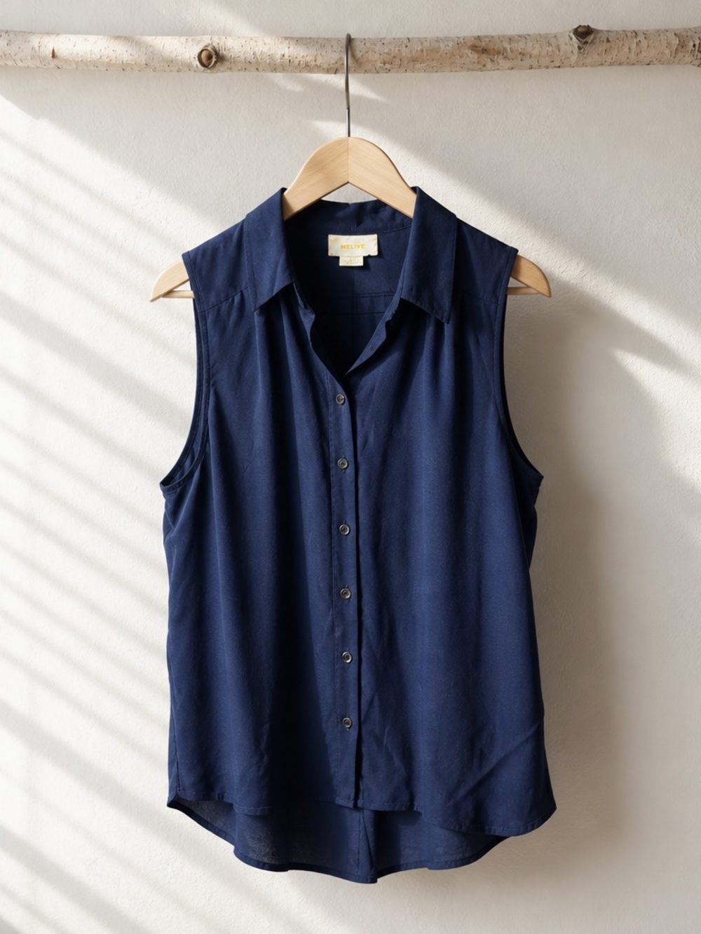 Anthropologie Maeve Double Layer Button Down Blouse
